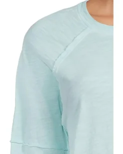 Women Elliott Lauren Enzyme Wash Jersey - Raglan Sleeve Tee with Seam Detail