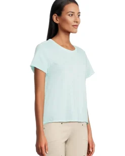 Elliott Lauren Enzyme Wash Jersey - Short Sleeve Crew Neck Tee Mist Best