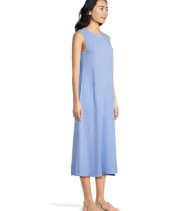 Elliott Lauren Enzyme Wash, Sleeveless Maxi Dress with Pockets Denim Discount