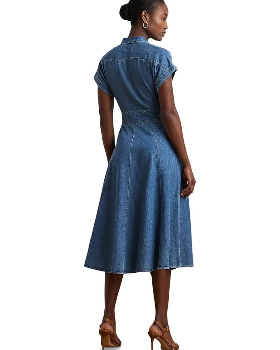 Women Lauren Ralph Lauren Erlaina-Short Sleeve-Day Dress