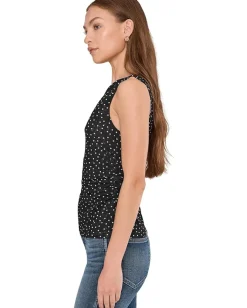 Madewell Esme Top - Mesh True Black Outlet