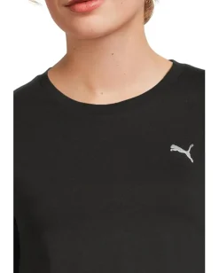 PUMA Essentials Cropped Long Sleeve Baby Tee Puma Black Sale