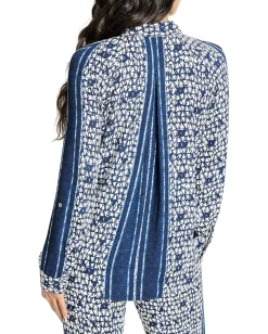 Women NIC+ZOE Etched Angles Shirt