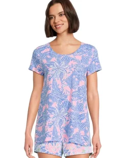 Lilly Pulitzer Etta Scoop Neck Conch Shell Pink Up Scale Hot