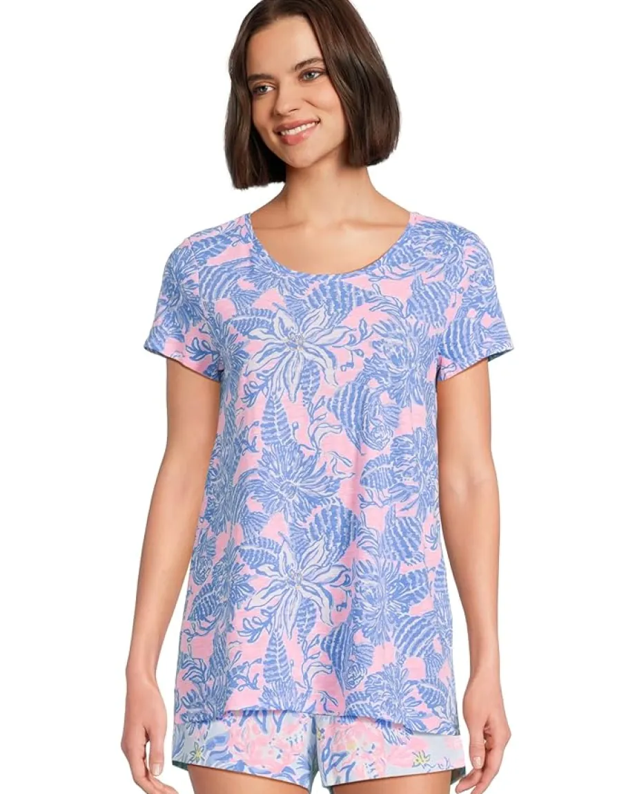 Lilly Pulitzer Etta Scoop Neck Conch Shell Pink Up Scale Hot