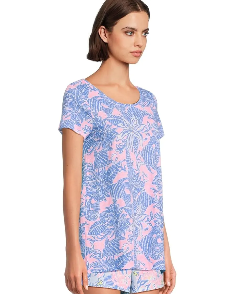 Lilly Pulitzer Etta Scoop Neck Conch Shell Pink Up Scale Hot