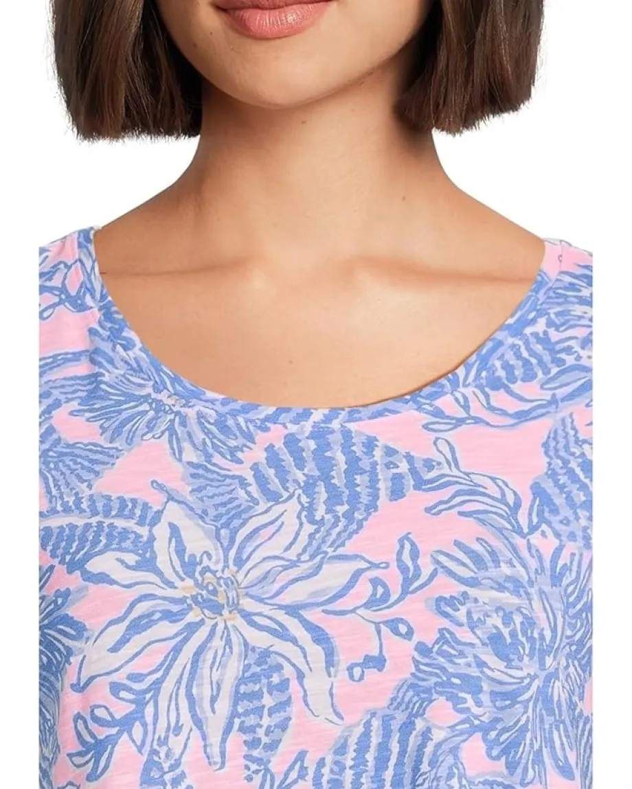 Lilly Pulitzer Etta Scoop Neck Conch Shell Pink Up Scale Hot