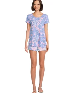 Lilly Pulitzer Etta Scoop Neck Conch Shell Pink Up Scale Hot