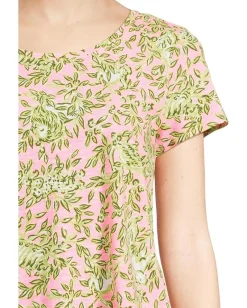 Lilly Pulitzer Etta Scoop Neck Rousseau Pink Mane Character Energy