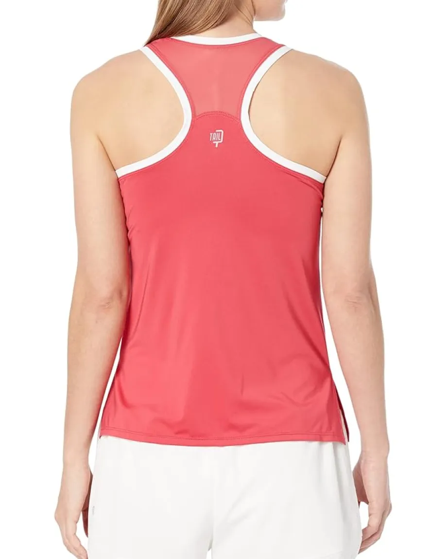 Tail Activewear Evelyn Racerback Tennis Tank Raspberry Wine Sale