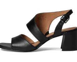 Johnston & Murphy Everly Asymmetrical Sandal Black New