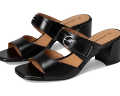 Johnston & Murphy Everly Buckle Slide Black Outlet