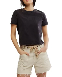 Free People Everyday Tee Black Best