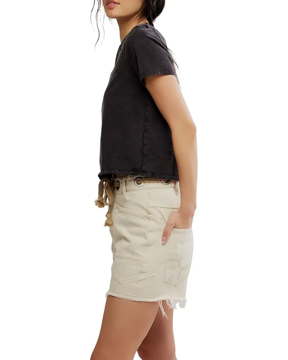 Free People Everyday Tee Black Best