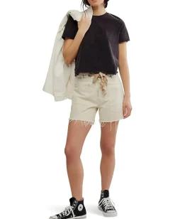 Free People Everyday Tee Black Best