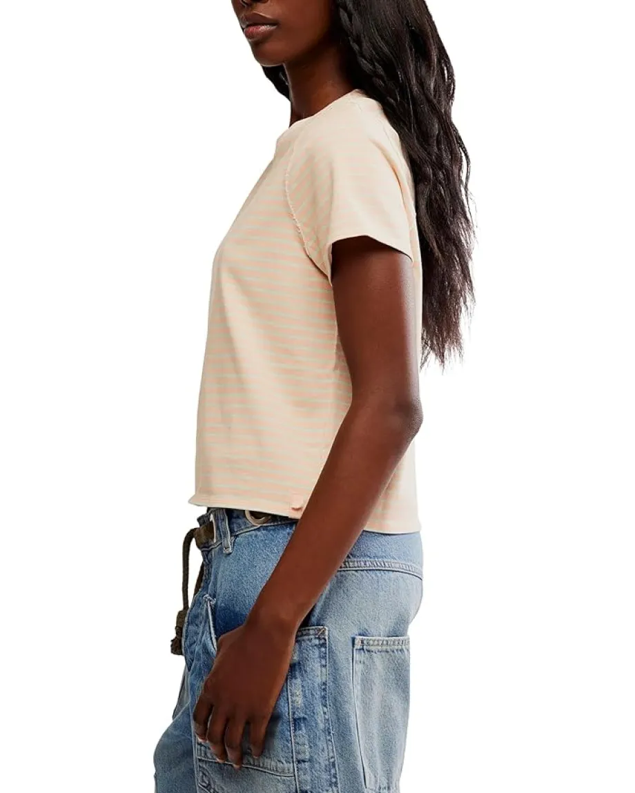 Women Free People Everyday Tee Stripe