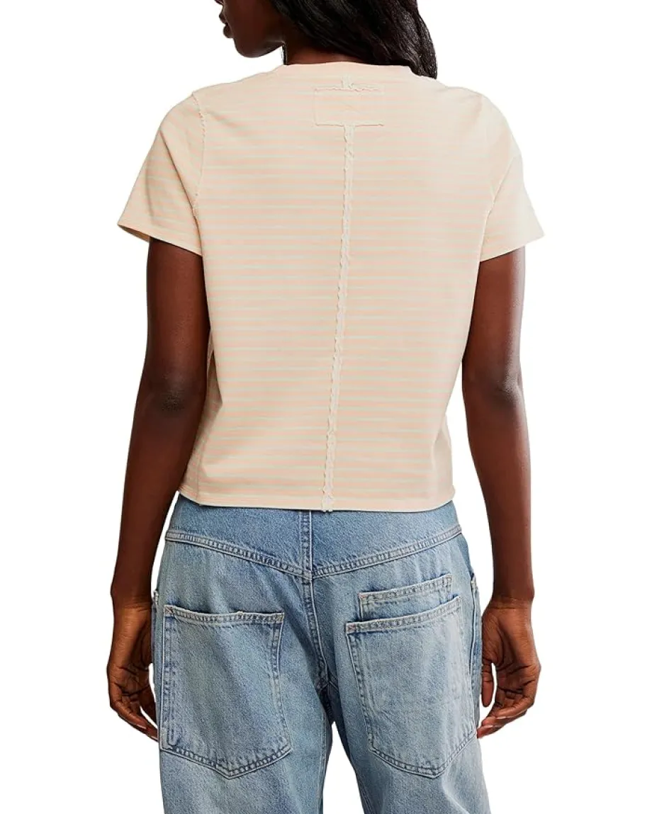 Women Free People Everyday Tee Stripe