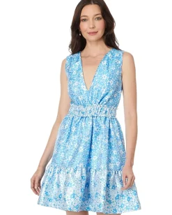 Women Lilly Pulitzer Fabiana V-Neck Jacquard Dress
