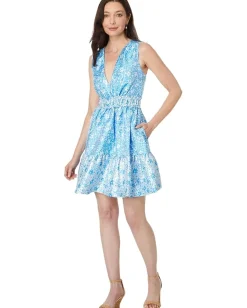 Women Lilly Pulitzer Fabiana V-Neck Jacquard Dress