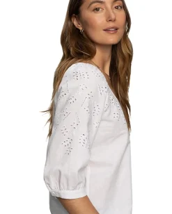 Sanctuary Fallen Blooms Linen Blouse White Online