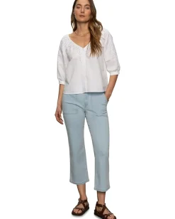 Sanctuary Fallen Blooms Linen Blouse White Online