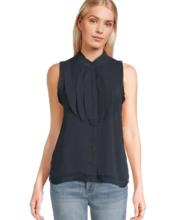 Women NIC+ZOE Falling Chiffon Woven Tank