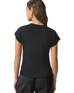 Splendid Faye Crewneck Tee Black Best