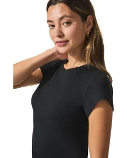 Splendid Faye Crewneck Tee Black Best