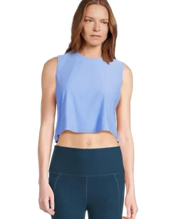 Beyond Yoga Featherweight Balance Cropped Tank Flower Blue Heather Online