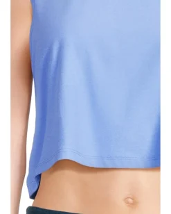 Beyond Yoga Featherweight Balance Cropped Tank Flower Blue Heather Online