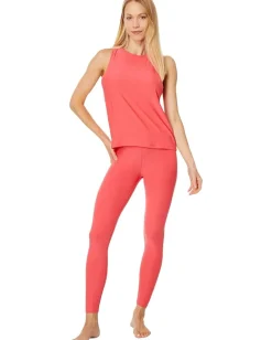 Beyond Yoga Featherweight Rebalance Tank Coral Glow Heather Sale