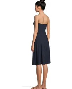 Beyond Yoga Featherweight Strapless Dress Nocturnal Navy Discount