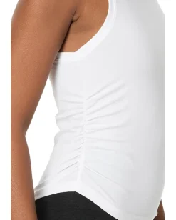 Beyond Yoga Featherweight Your Fit Shirred Tank Cloud White