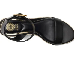 Vince Camuto Felia Espadrille Wedge Sandals Black