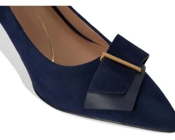 Cole Haan Felicia Bow Pumps Midnight Moon Suede Outlet
