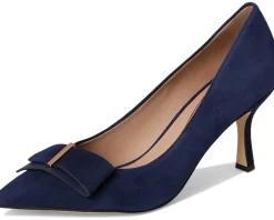 Cole Haan Felicia Bow Pumps Midnight Moon Suede Outlet