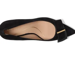 Cole Haan Felicia Bow Pumps Black Suede New