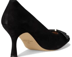 Cole Haan Felicia Bow Pumps Black Suede New