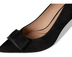 Cole Haan Felicia Bow Pumps Black Suede New