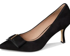 Cole Haan Felicia Bow Pumps Black Suede New