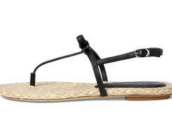 Stuart Weitzman Felicity Espadrille Sandal Black/Natural Hot