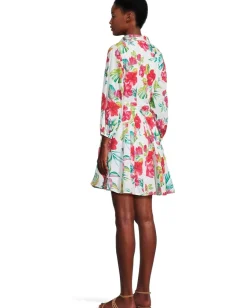 Tommy Bahama Fiesta Floral Shirt Dress White Sale