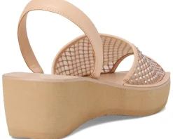 Kenneth Cole Reaction Fine Glass Mesh Almond Crystal Mesh New