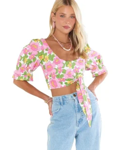 Show Me Your Mumu Fiona Top Fresh Floral Discount