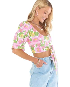 Show Me Your Mumu Fiona Top Fresh Floral Discount