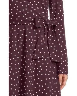 Women PACT Fit & Flare Faux Wrap Dress