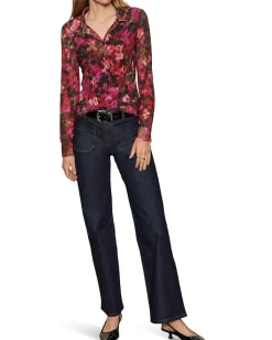 Women Sanctuary Fitted Mesh Button Down