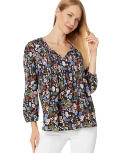 Women Tommy Hilfiger Floral Pintuck Blouse