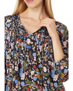 Women Tommy Hilfiger Floral Pintuck Blouse