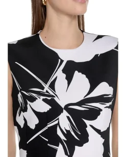 Women Calvin Klein Floral Scuba Sheath